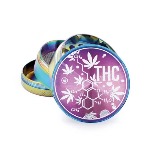 Fire-Flow Grinder Icy THC Molecule 50 mm 4-delig