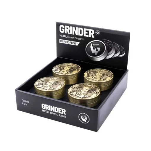 Fire-Flow Grinder 420 UFO 60mm 4-delig - Doosje met 4 grinders