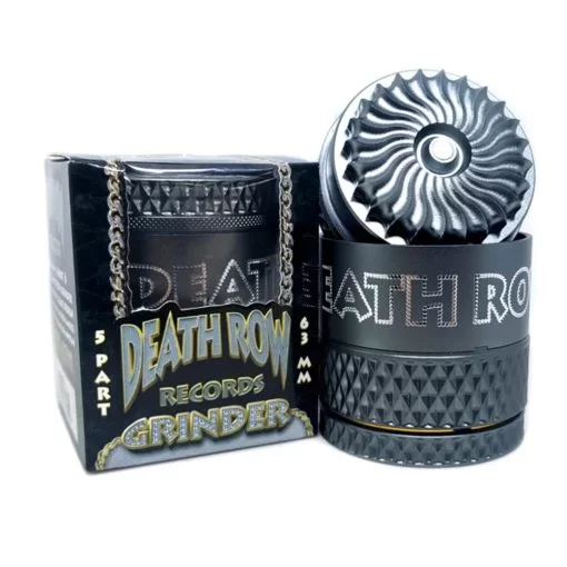 Hurricane Grinder Death Row Records 63mm Gun Metal Grijs